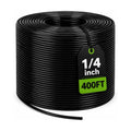 400FT 1/4” Drip Irrigation Tubing, 0.17” ID x 0.25” OD, Black | Durable UV-Resistant Hose, Compatible with 1/4" Barbed
