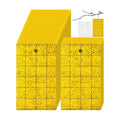 Qualirey 500 Pcs Sticky Trap for Gnats 3 x 5'' Dual Side Sticky Fruit Fly Trap with Tie Plant for Flying Insect Fungus