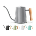 Green Moon 1L/35oz Metal Watering Can Indoor with Long Spout, Gray