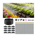 Drip Irrigation System for Garden, Automatic Watering System with Adjustable 360° Copper Spray Nozzles, DIY Drip