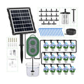 50FT Automatic Solar Drip Irrigation System, Solar Automatic Plant Waterer Kit, Supported 15 Pots, Indoor/Outdoor
