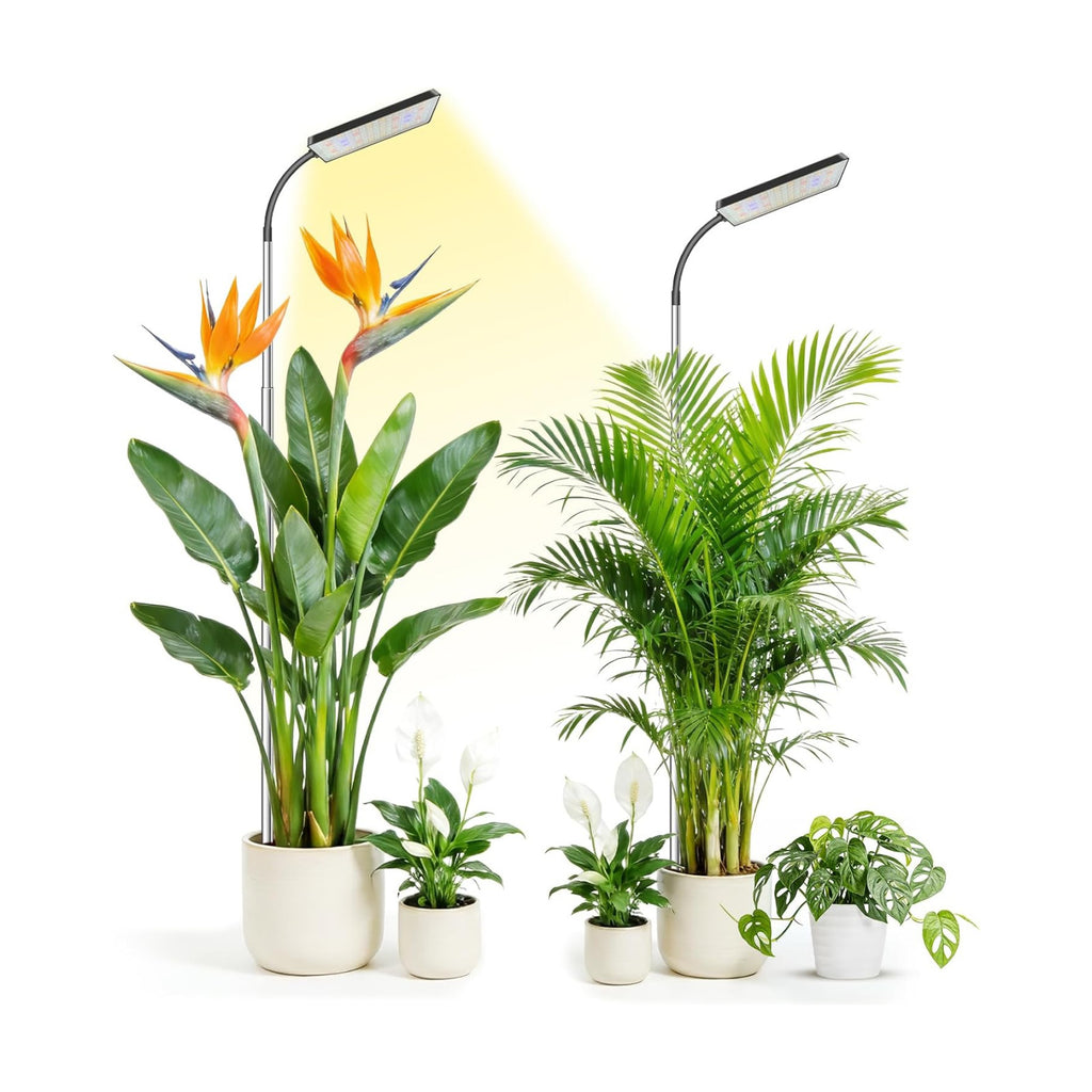 Plant Lights for Indoor Growing, 306LEDs Full Spectrum Grow Light | 7.9in Grow lights, 10-65in Height Adjustable for