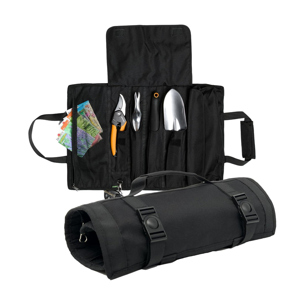 OGRE Roll-Up Garden Tool Bag Only, Heavy-Duty Organizer with 6 Pockets | 900D polyester, water resistant, lays flat