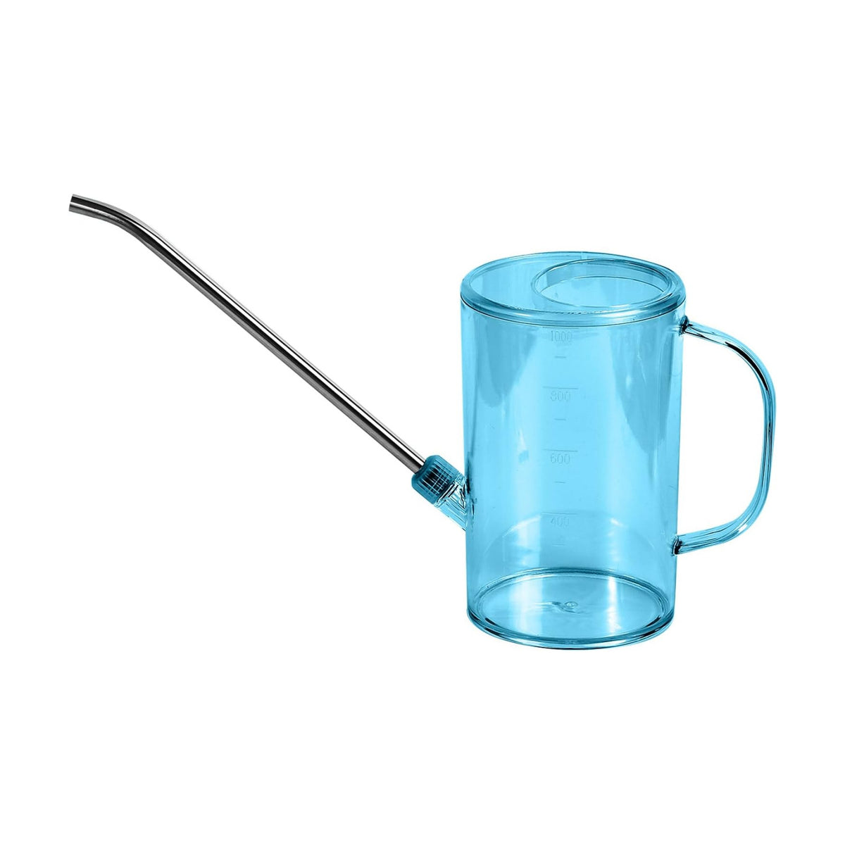 Plastic Watering Can - Small with Long Spout - 1/4 Gallon - 34 Oz - Blue