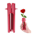 M METERXITY 1-Pack Rose Thorn Stripper Tool, Plastic Metal Flower Stem Leaf Thorn Stripper for Bouquets Pruning Branches/Floral Arrangement, Flower Stripping Tool Remove [Rose Red]