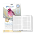 WindowAlert Performance Series Diamond Anti-Collision Decal 4 Sheet Bundle - UV-Reflective Window Decal to Protect Wild Birds from Glass Collisions - Made in the USA