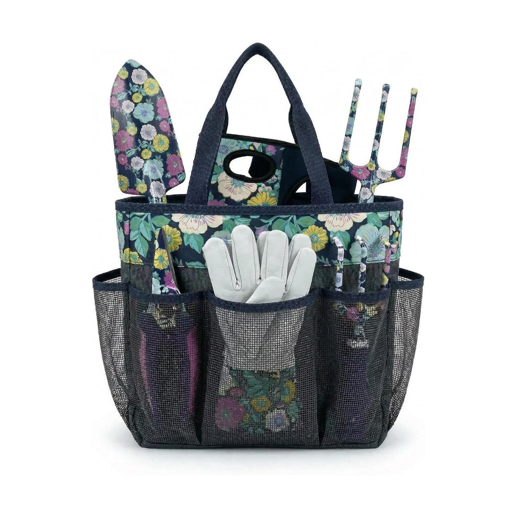 8-Piece Floral Garden Tool Set with Knee Pads & Gloves | Ideal Gift for Mom, Grandma, Spring Planting, Weeding, Pruning
