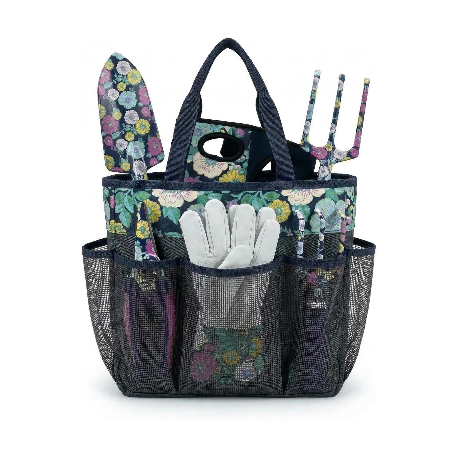 8-Piece Floral Garden Tool Set with Knee Pads & Gloves | Ideal Gift for Mom, Grandma, Spring Planting, Weeding, Pruning