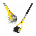 Manual Edger Lawn Tool, 75 Inch Wheel Rotary Edger for Lawn with Extra-Wide Wheel, Grass Edge Trimmer with Adjustable