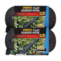 Flat Soaker Hose 50FT 2-Pack for Garden Beds, Drip Irrigation Hose for Efficient & Effective Watering of Plants –