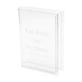Clear White Lettering Acrylic Book Vase for Flowers, Book-Shaped Flower Vase Desk Decor, Books Lovers Gifts, Flowers Room Decor Aesthetic for Women & Teacher Gift