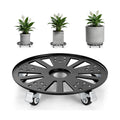 KEDSUM 16" Plant Caddy with Wheels, Anti-Rust & Anti-Slip Plant Stand with Wheels, 440LBS Heavy Duty Rolling Plant