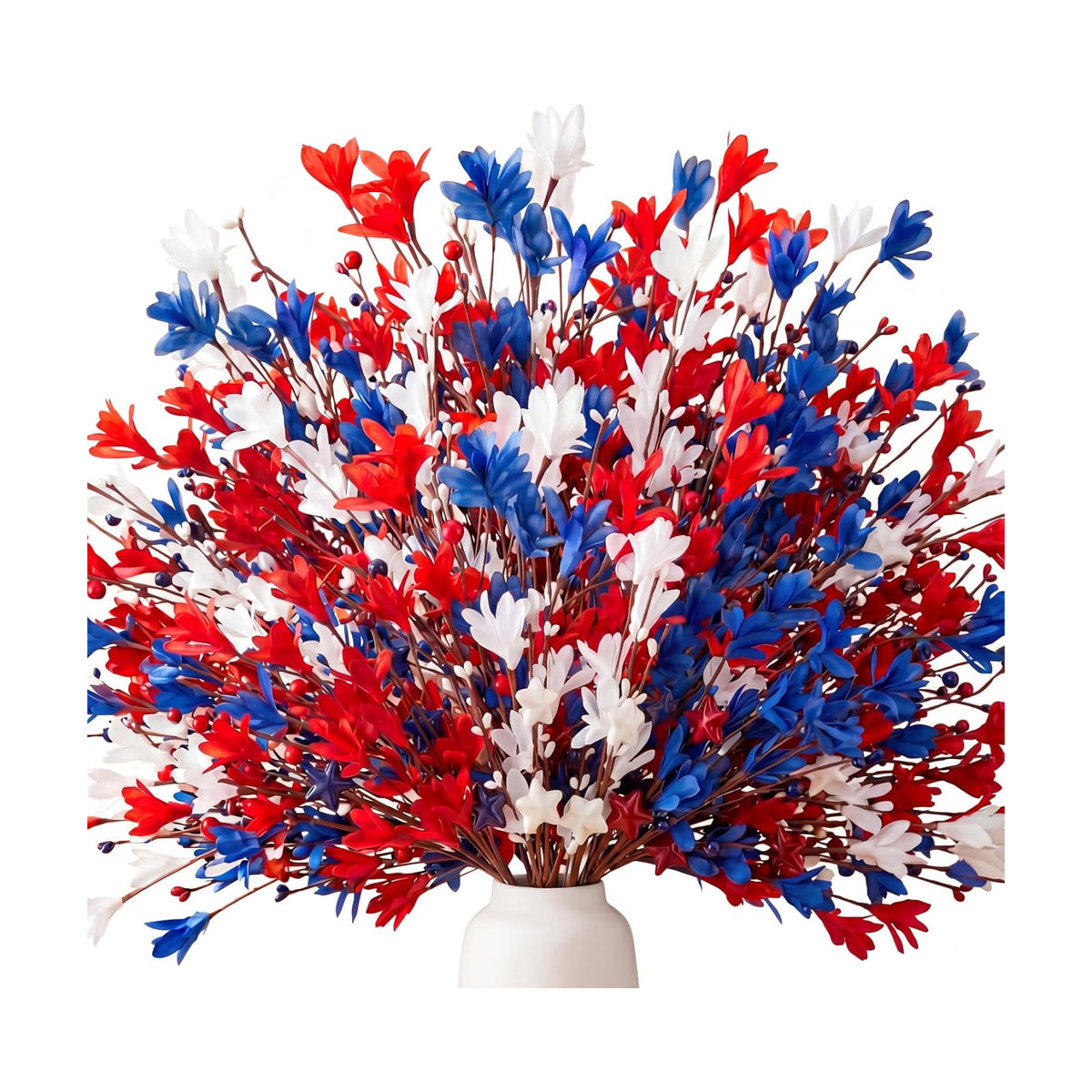 Janinka 18 Pcs Picks, Red White Blue