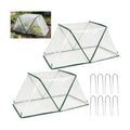 2 Pcs Foldable Garden Row Accelerator Plants Cover-31.9" x 12.2" x 14.1" | Raised Beds Plant Protector, Plant Protector