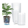 Wonderjune Self Watering Planter, 7.09'', Clear, 9 Pcs