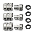 Stainless Steel Garden Hose Quick Connect Fittings 3 Set With 4 Gasket 3/4 inch GHT Stainless Steel 304 Garden Hose