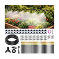 100FT Drip Irrigation System Kit Dual-Zone Garden Atomizing Watering System with 30 Copper 360° Adjustable Bendable