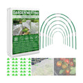 Garden Mesh Netting Kit for Raised Beds, 10x33FT Ultra Fine Mesh Netting&6 Sets 8FT Fiberglass Garden Hoops, Insect