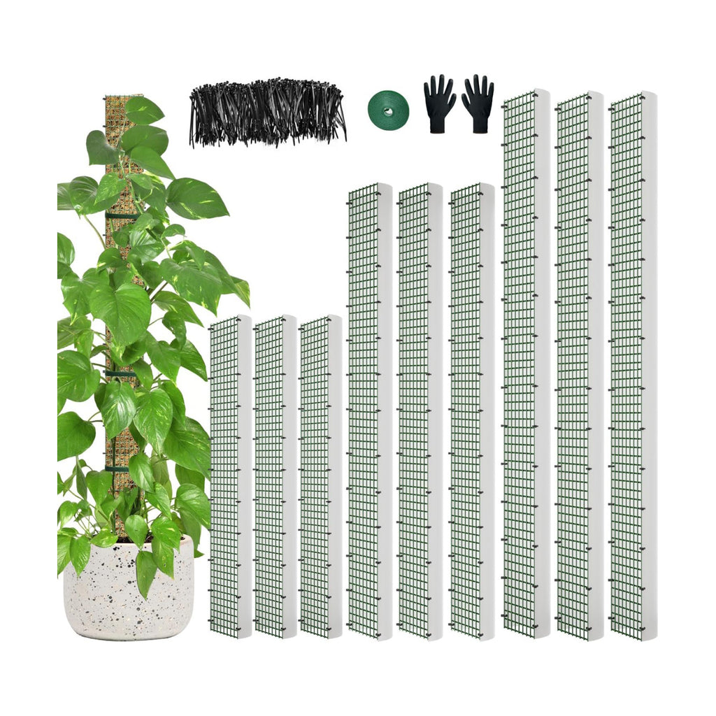 60"/40"/24" Metal Moss Pole, D Shape Sphagnum Moss Pole, Moss Poles for Climbing Plants, Monstera, Indoor Climbing Plants (3 Each of 60" 40" 24")