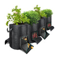 15-Gallon Potato Grow Bags (4 PS) with Unique Leak-Proof Harvesting Window and Transparent Observation Window, Suitable