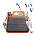 2 Gallon Electric Garden Sprayer, Battery Powered Weed Sprayer with Telescopic Wand, 3 Adjustable Nozzles, Garden