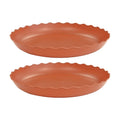 2 Pack of 22 inch Plant Saucer Plant Tray, Plastic Plant Saucer, Heavy Duty Plant Tray for Pots, Plant Saucers for