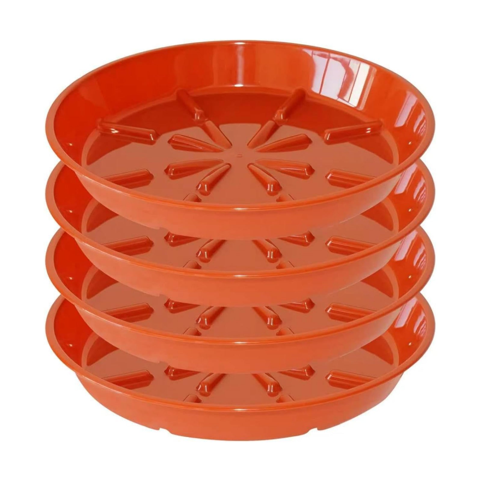 4 Pack of 14 inch Plant Saucer Plant Tray, Plastic Plant Saucer, Plant Tray for Pots, Plant Saucers for Indoors