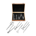 Bonsai Tool Set 6PCS with Wood Box, Stainless Steel Bonsai Tools | Concave Cutter, Knob Cutter, Pruning Shears, Trunk