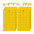 Qualirey 200 Pcs 6'' X 8'' Sticky Trap for Gnats Dual Side Sticky Fruit Fly Trap with Tie Plant for Flying Insect