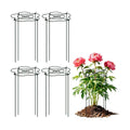 Peony Cages and Supports 4 Pack, 13" Dx24 H Grow Through Plant Supports, Heavy Duty Metal Plant Support Cage for