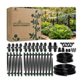 Quick Connect Drip Irrigation System Kit with Sprinkler, 100 feet | For Garden, Yard, Raised Beds, Plants, Lawn, with