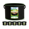 CHRORINE 6-Pack 15 Gallon Grow Bags 300G Thickened Aeration Fabric Pots with Handles Suitable for Planting Plants