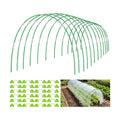 72 Pieces Garden Hoops for Raised Beds Fiberglass Support Greenhouse Hoops | 12 Sets Of 8 Ft Garden Hoops Kit Grow