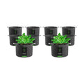 VIVOSUN 10-Pack 7 Gallon Grow Bags, 500G Thick Nonwoven Fabric Pots with Strap Handles, Multi-Purpose Rings, for Low
