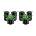 VIVOSUN 10-Pack 5 Gallon Grow Bags, 500G Thick Nonwoven Fabric Pots with Strap Handles, Multi-Purpose Rings, for Low