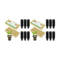 VIVOSUN 72 Rockwool Cubes & Net Pots Set for Hydroponics, 1.2” x 1.2” x 1.6” Cubes, 72 Plugs & 72 2” Net Cups for