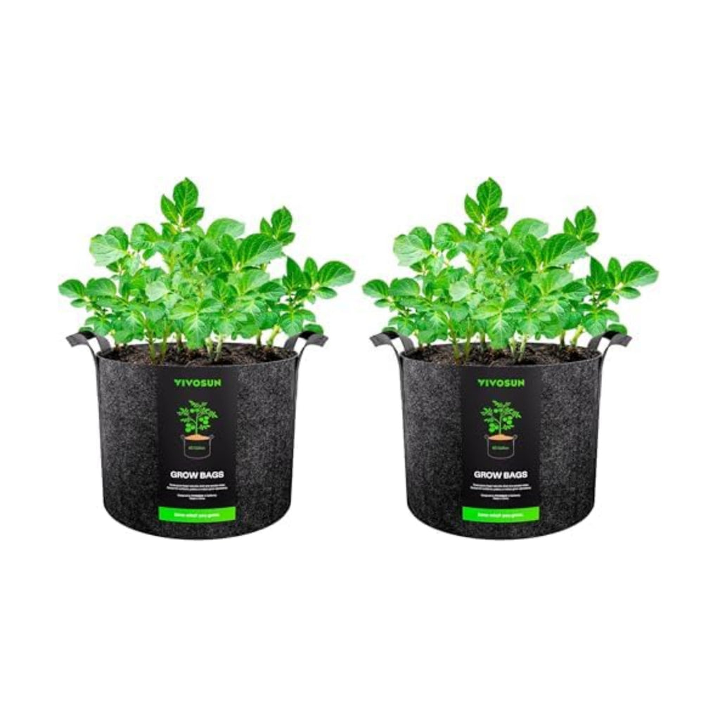 VIVOSUN 2 Pack 45 Gallon Grow Bag, Fabric Pot with Handles for Vegtables and Plants
