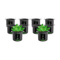 VIVOSUN 10-Pack 3 Gallon Grow Bags, 500G Thick Nonwoven Fabric Pots with Strap Handles, Multi-Purpose Rings, for Low
