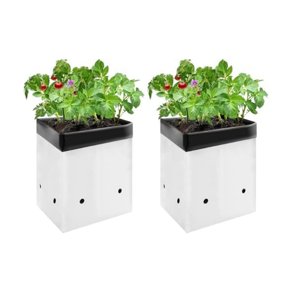 VIVOSUN 100-Pack 3 Gallon Grow Bags for Plants, Black-and-White Thick Plastic Bags for Potting Seedlings, and Rooting