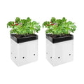 VIVOSUN 100-Pack 3 Gallon Grow Bags for Plants, Black-and-White Thick Plastic Bags for Potting Seedlings, and Rooting