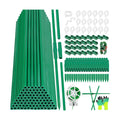 287 PCS Garden Stakes, Fiberglass Tomato Stakes, Garden Sticks | 90 Sets DIY 4ft, 5ft, 6ft, 7ft Plant Stakes with