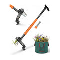 Stand Up Weed Puller Tool with Adjustable Long Handle and 50L Garden Bag | 36″-46″ Adjustable Handle | Heavy Duty