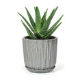 7.5 Inch Ceramic Planter Pot with Saucer Drainage Leak-Proof Mesh,Flower Pots for Indoor Plants with Gardening