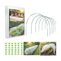 Garden Netting Kit for Raised Beds, 10x30FT Plant Cover Ultra Fine Mesh Netting & 6 Sets Fiberglass Garden Hoops & 18