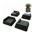 Corner Planter Feet – Pot Feet for Square & Rectangular Planter Boxes – Improves Drainage & Helps Protect Decks –