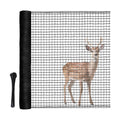 RIFNY Deer Fence, Temporary Fence for Garden Outdoor Yard, 4 x 50 FT | Plastic Mesh Fencing Netting to Protect Plants