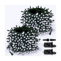2 Pack Extendable 600 LED Christmas String Lights Indoor Outdoor Cool White