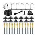 49.2Ft 1/4" Drip Irrigation System 360° Watering Misting System | Garden Bendable Watering Atomizing System with 12