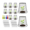 Garden Cloches for Plants, Outdoor Plant Protectors, 10 Pack, Dome | 9''x9” Breathable Mesh Close Top Seedling Plant