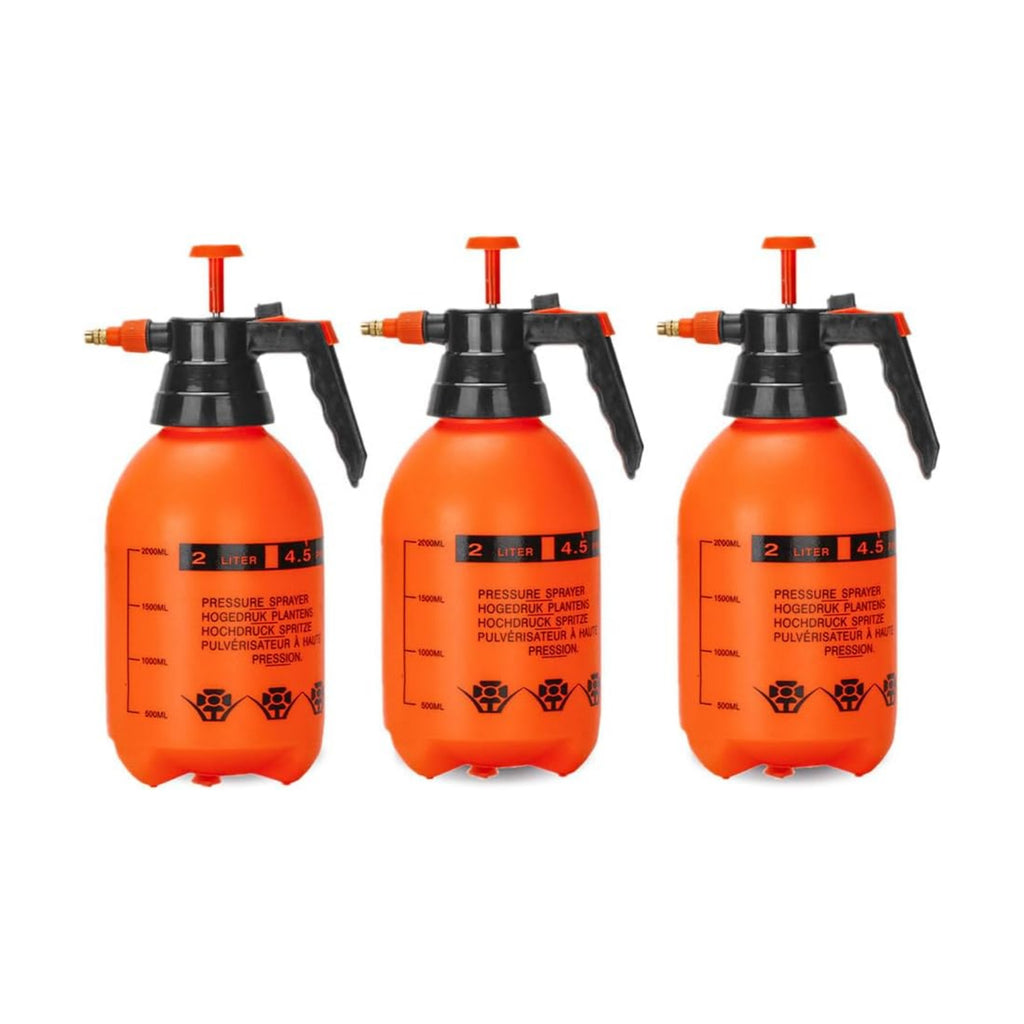 2L/0.5Gal Handheld Pressure Sprayer, Portable Pump Watering Can with Adjustable Nozzle, Garden Sprayer for Indoor